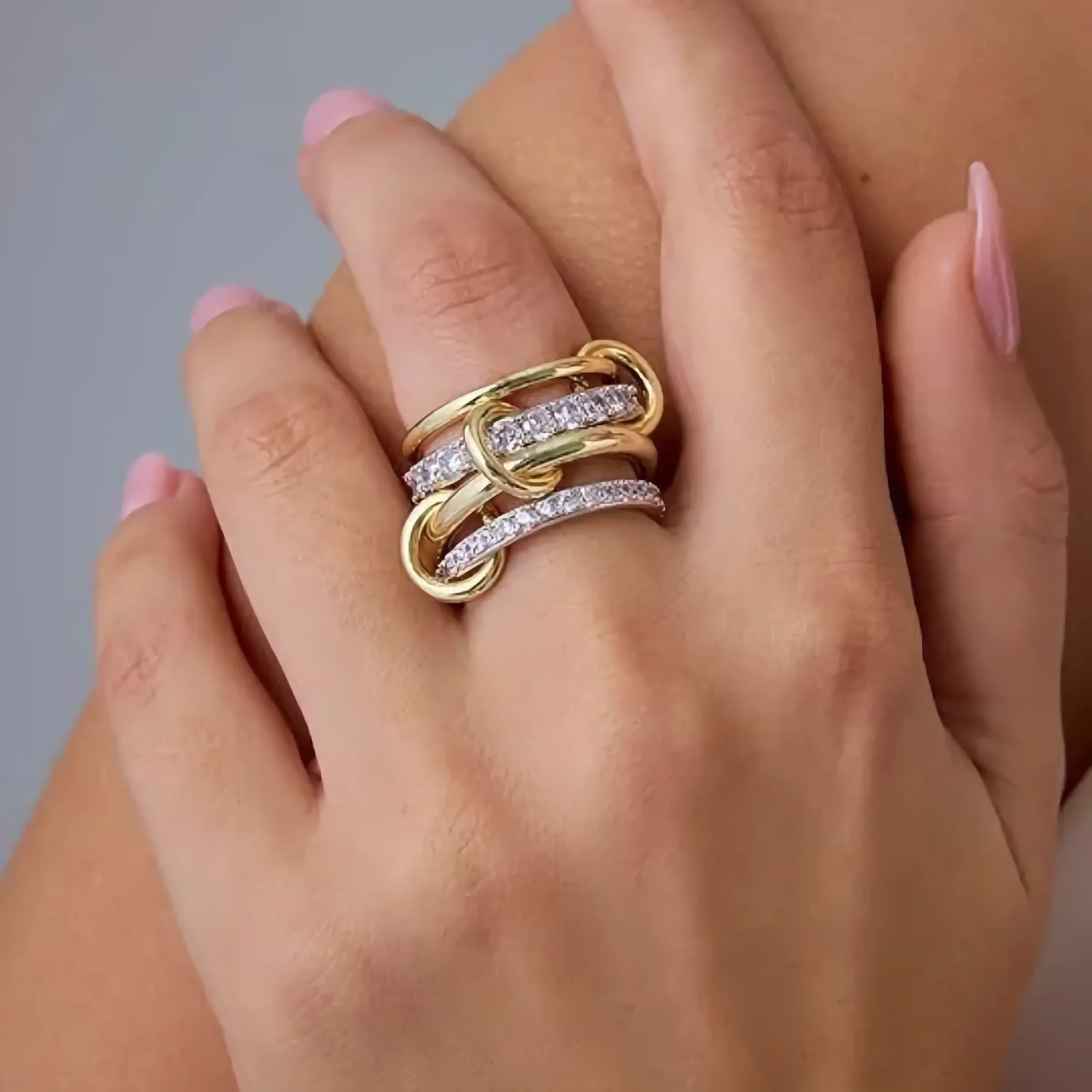 Juno Stacked Diamond Ring