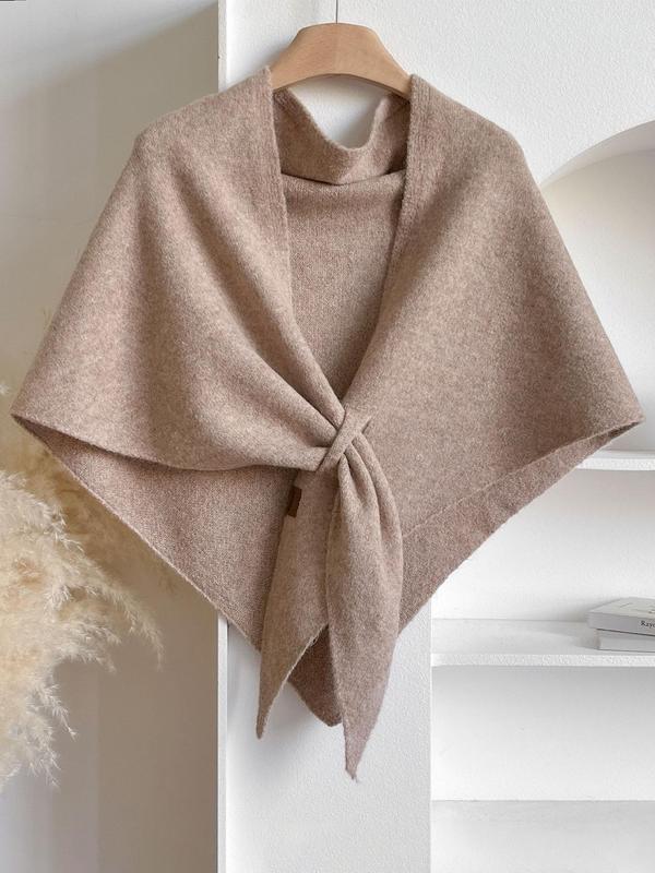 Soft Knit Tie Shawl