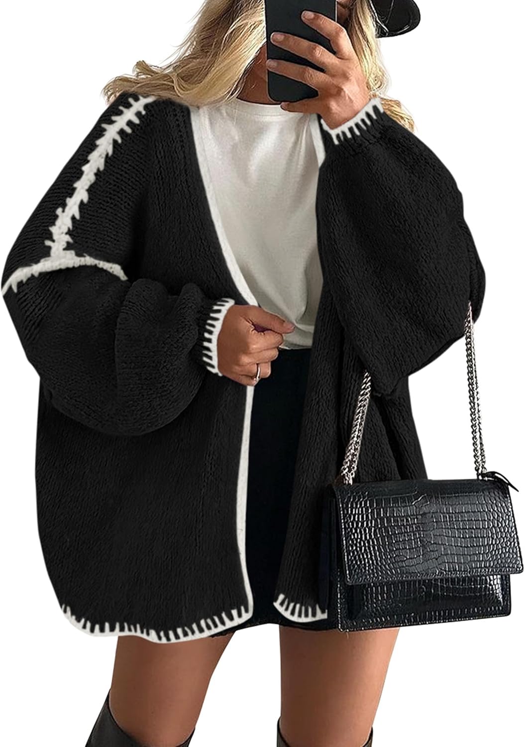 Oversized Knit Cardigan