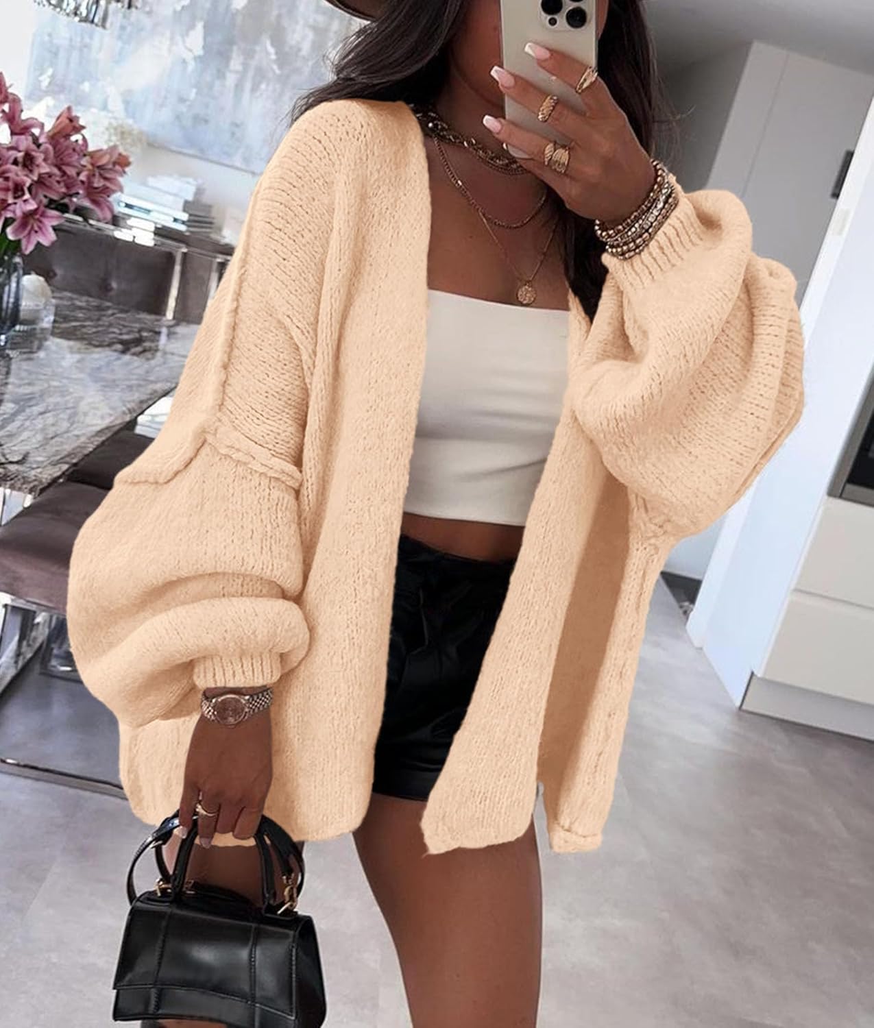 Oversized Knit Cardigan