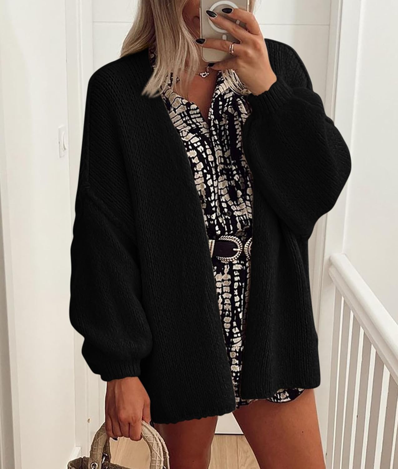 Oversized Knit Cardigan