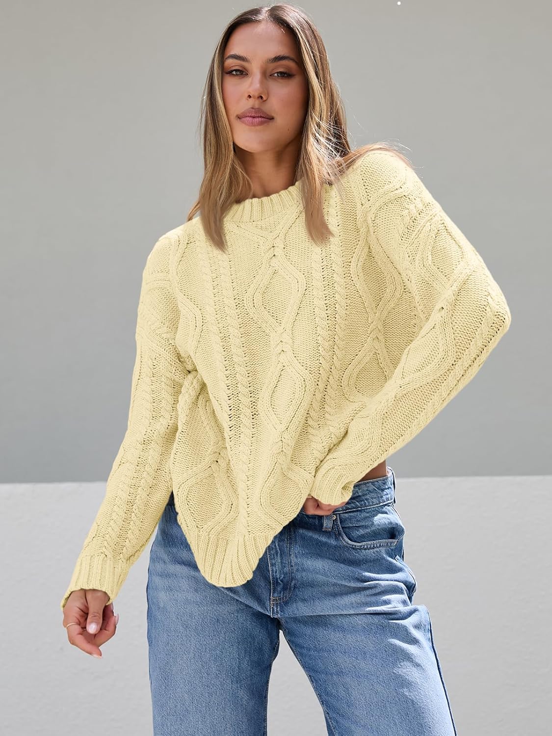 The Elara™ Cable Knit Sweater