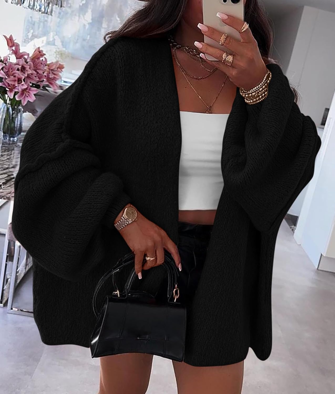 Oversized Knit Cardigan