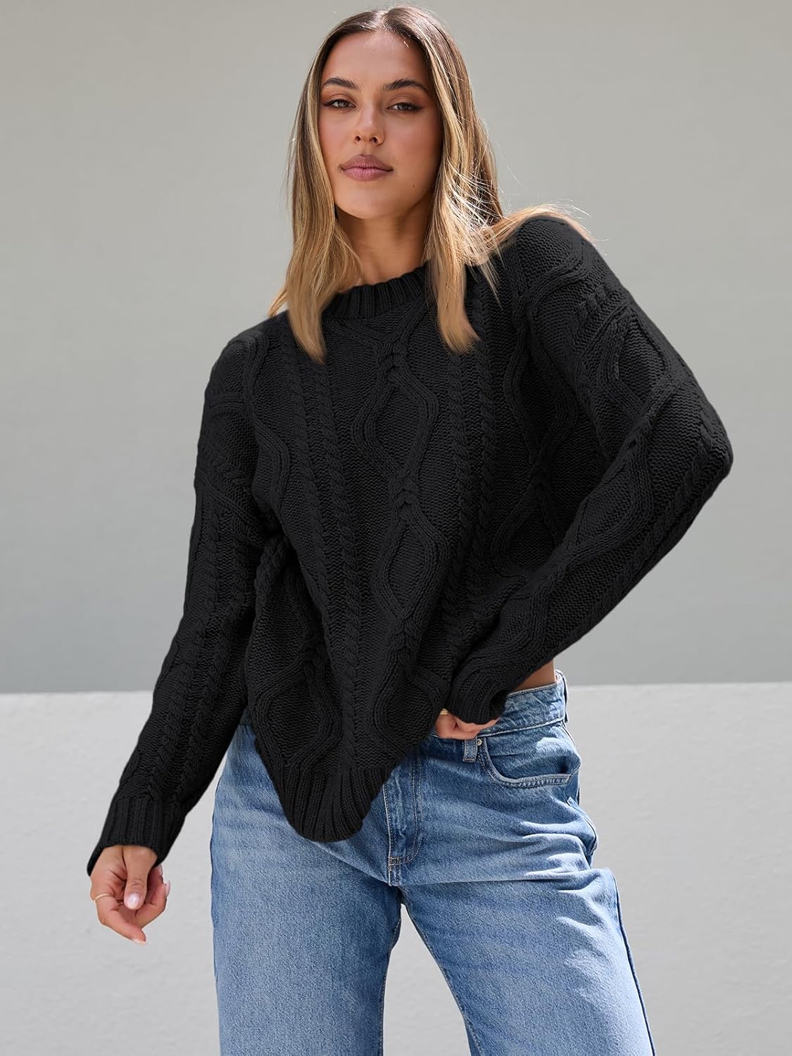 The Elara™ Cable Knit Sweater