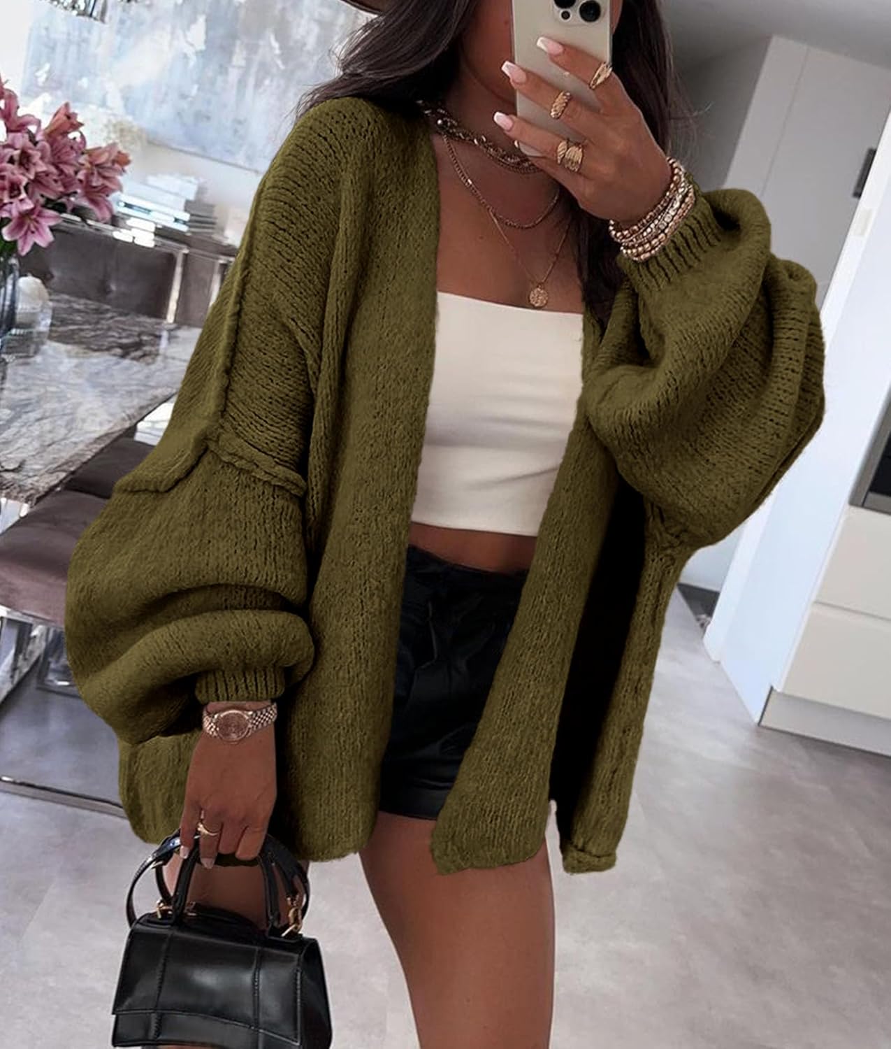 Oversized Knit Cardigan