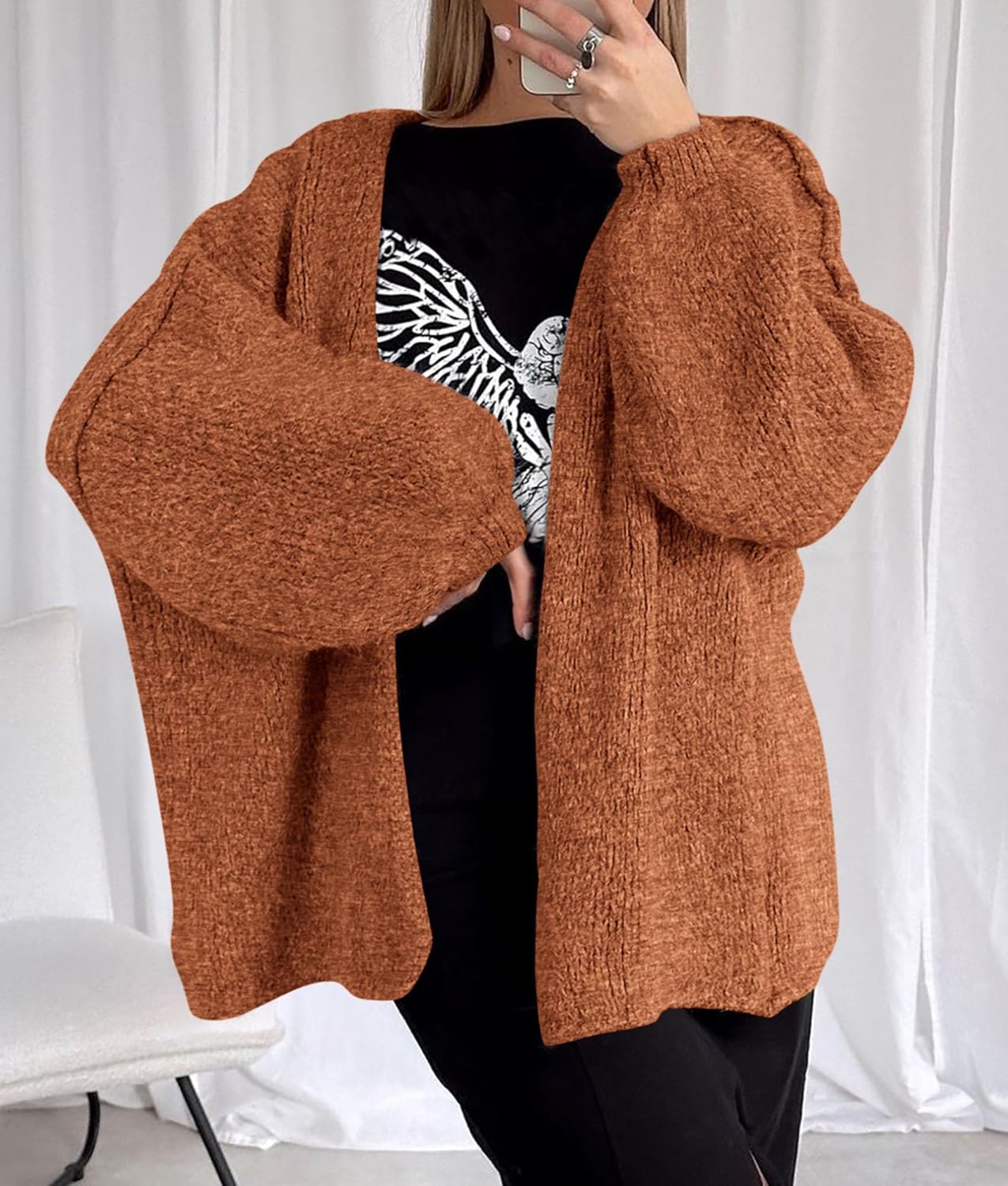 Oversized Knit Cardigan