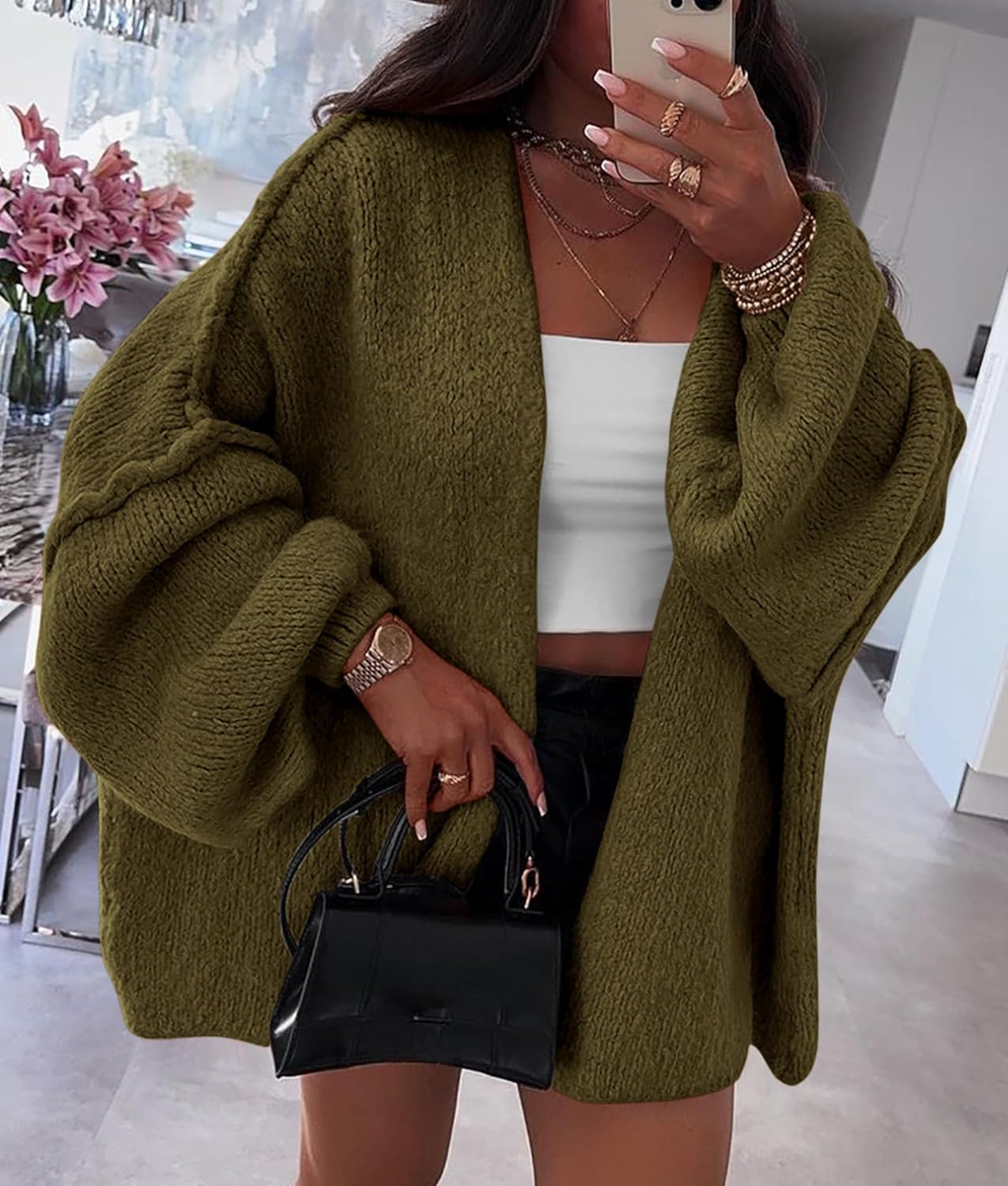 Oversized Knit Cardigan