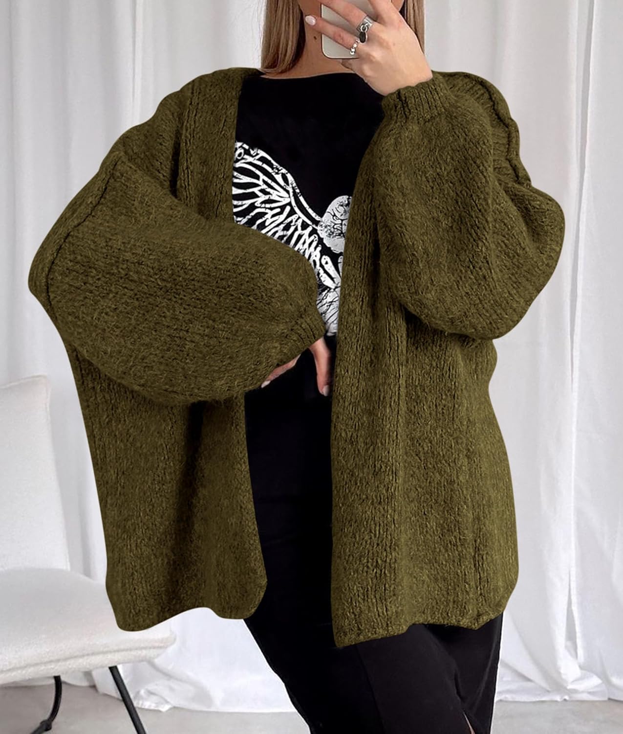 Oversized Knit Cardigan