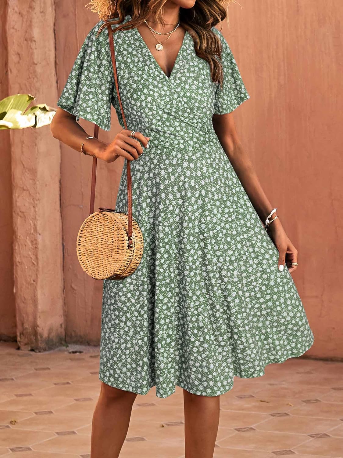 Floral V-Neck Summer Dress