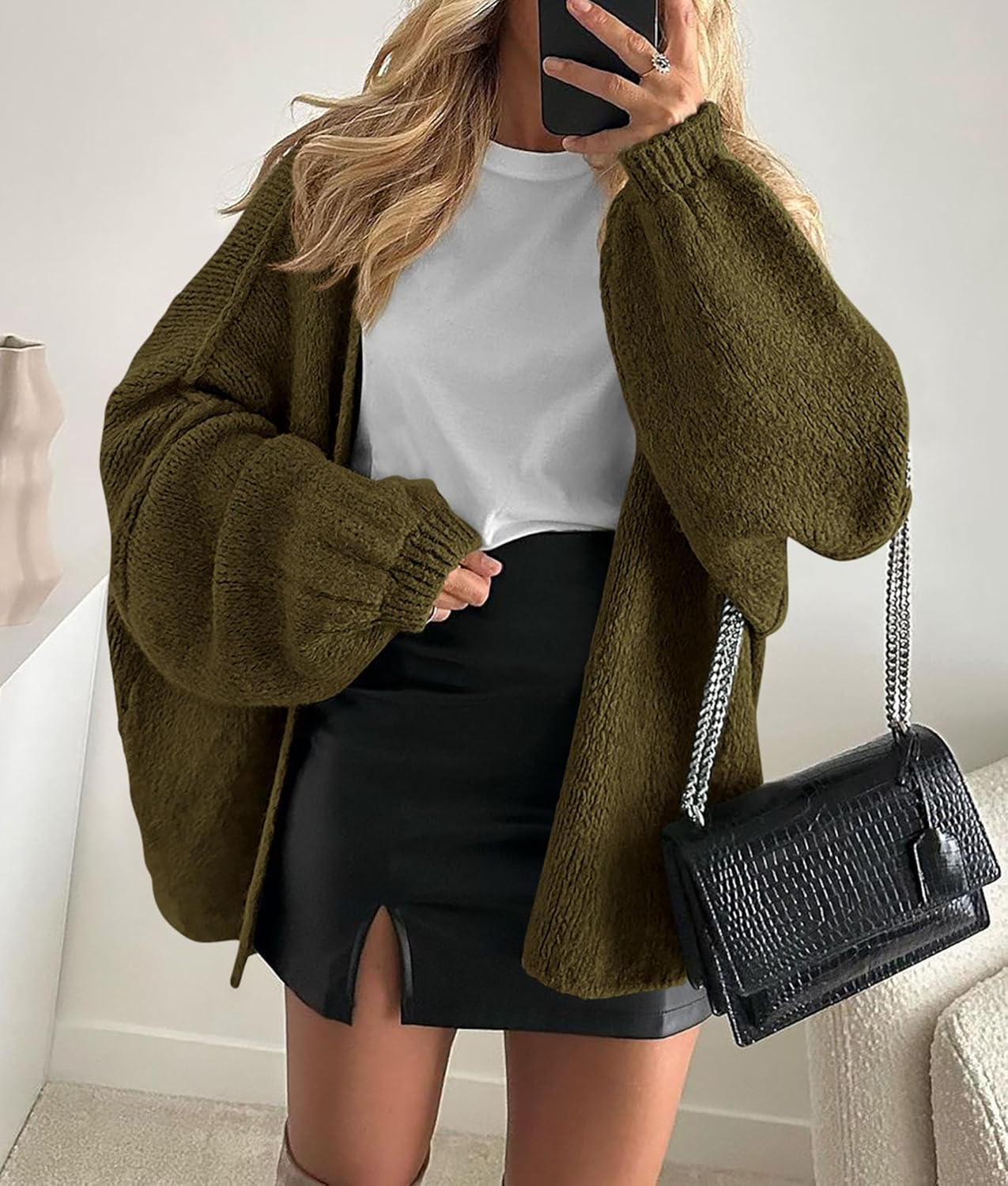 Oversized Knit Cardigan