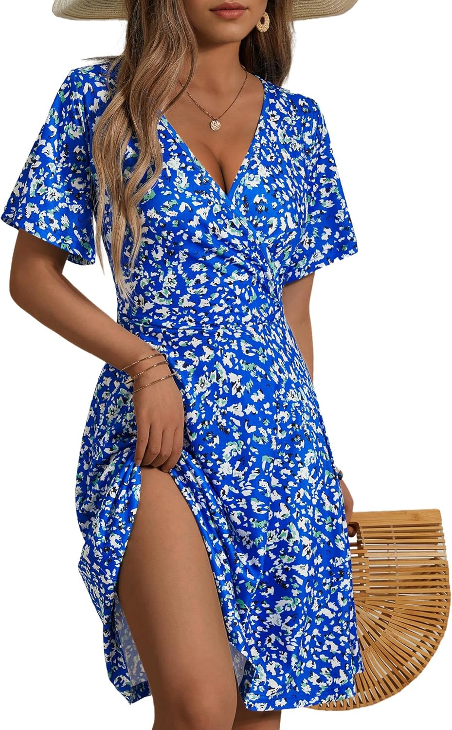 Floral V-Neck Summer Dress