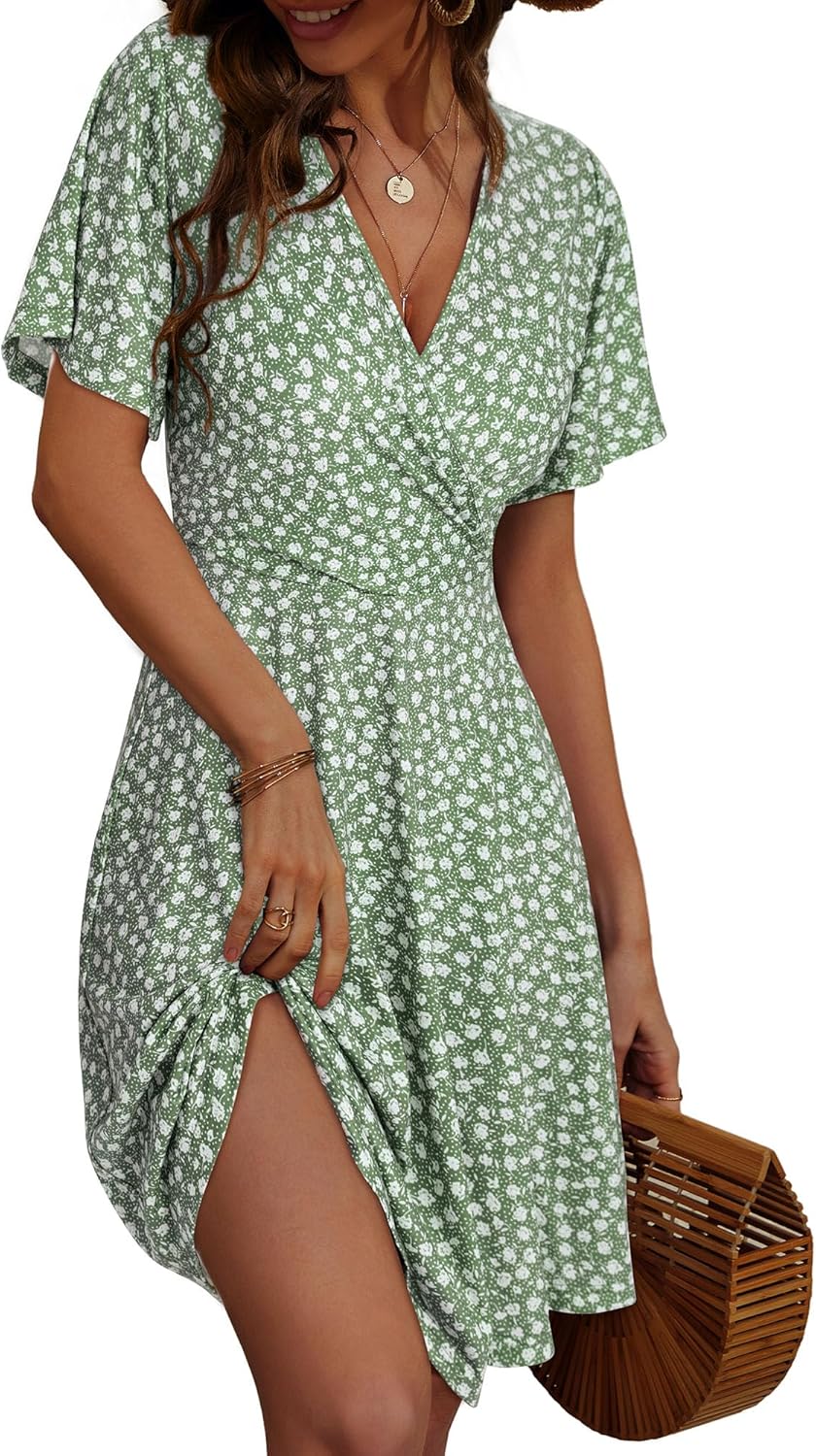 Floral V-Neck Summer Dress