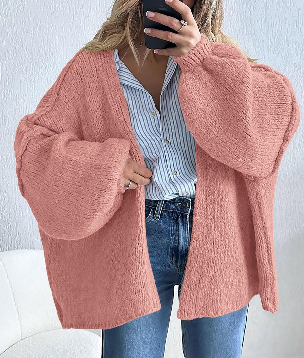 Oversized Knit Cardigan