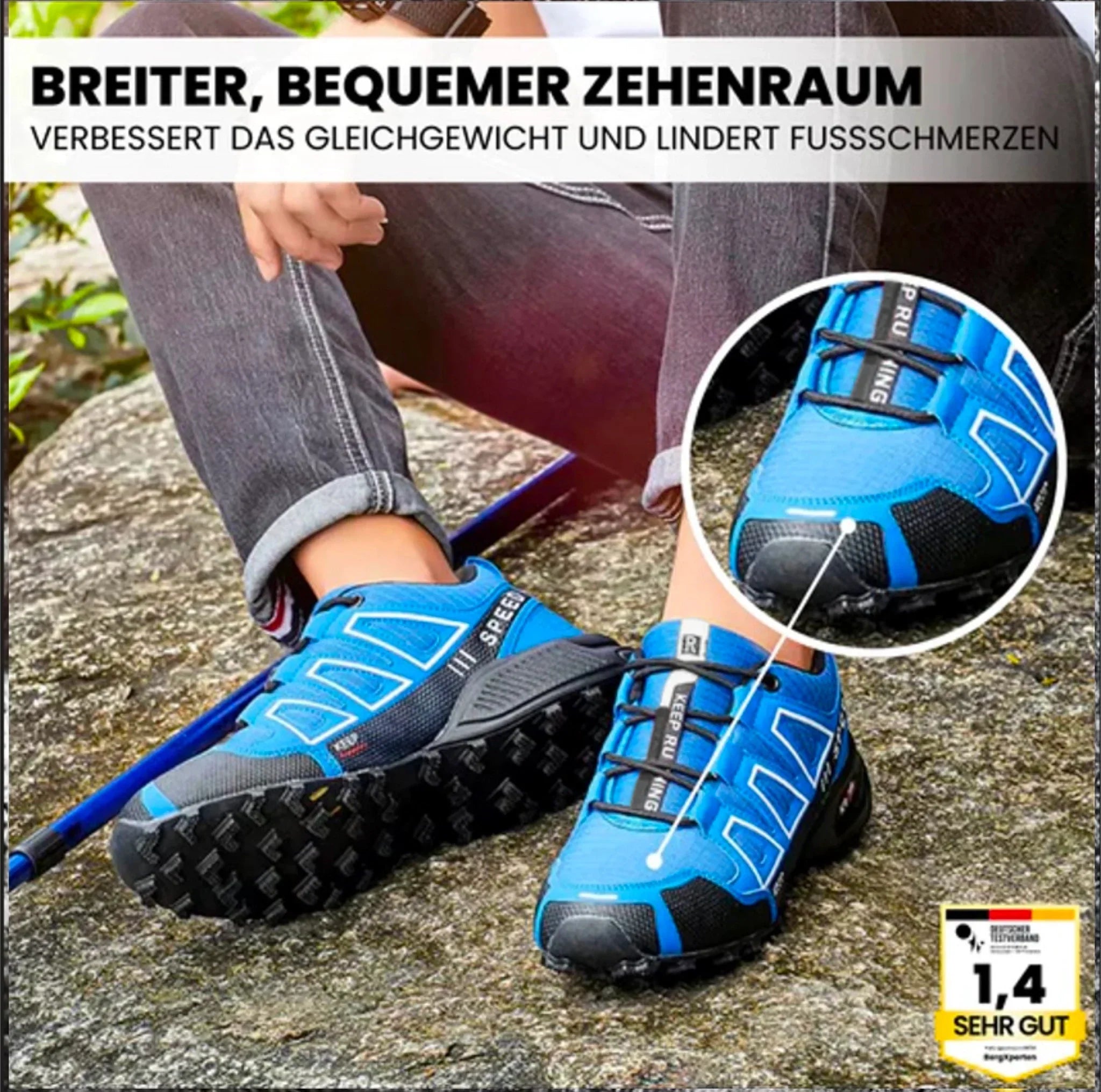 OrthoTrekking™ – Ergonomischer, Schmerzlindernder Wanderschuh