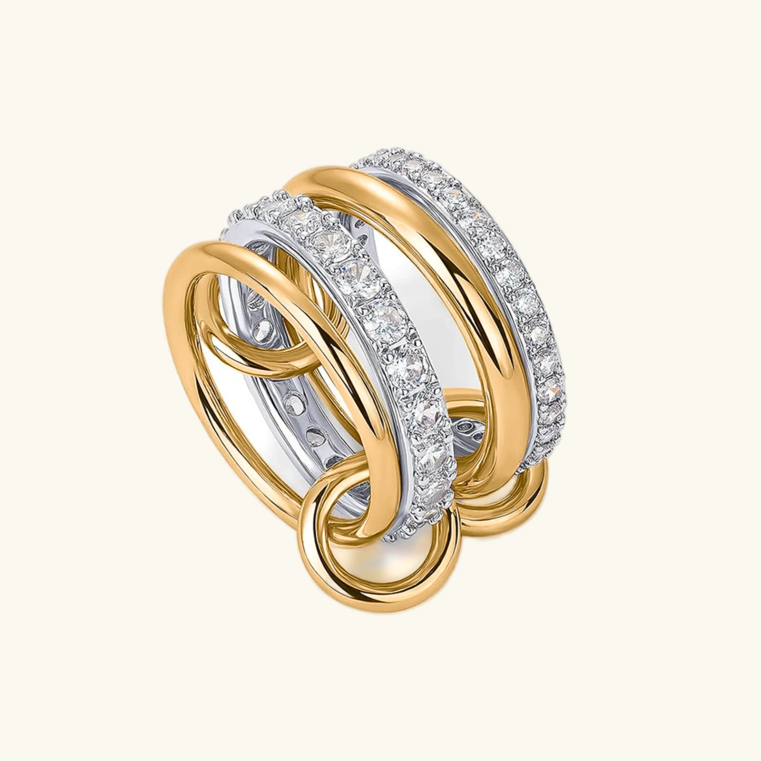 Juno Stacked Diamond Ring