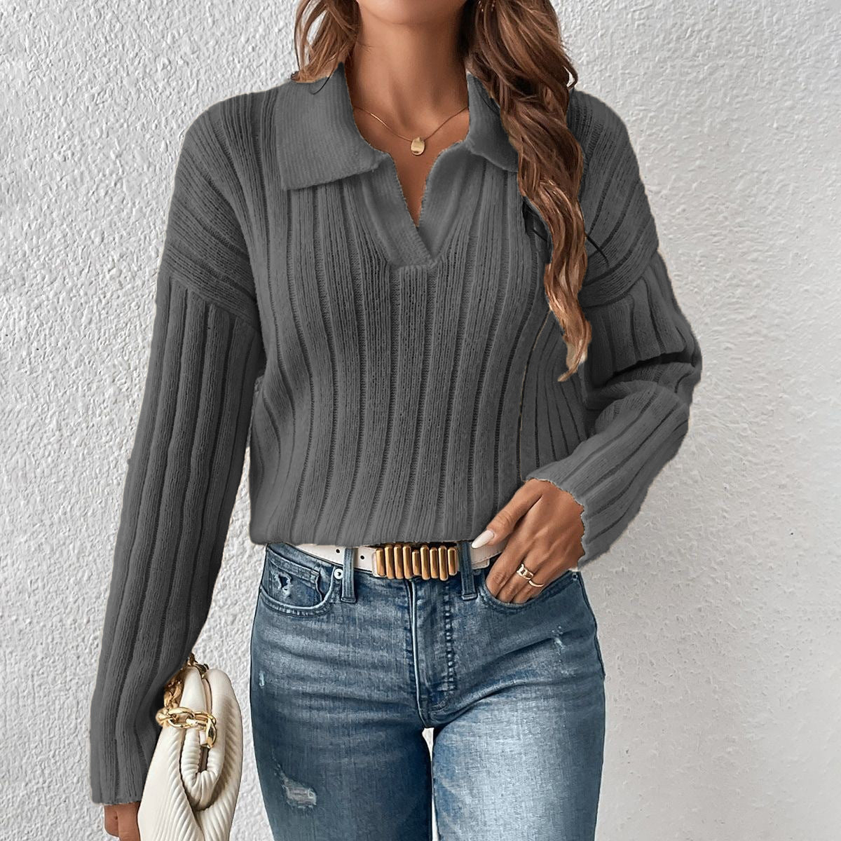 Lexi Maxi Polo Sweater