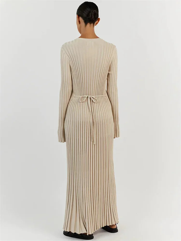 Ribbed Knit Maxi Dress
