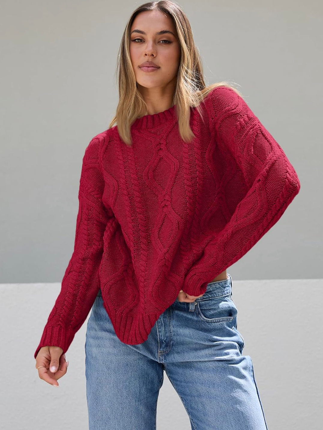 The Elara™ Cable Knit Sweater