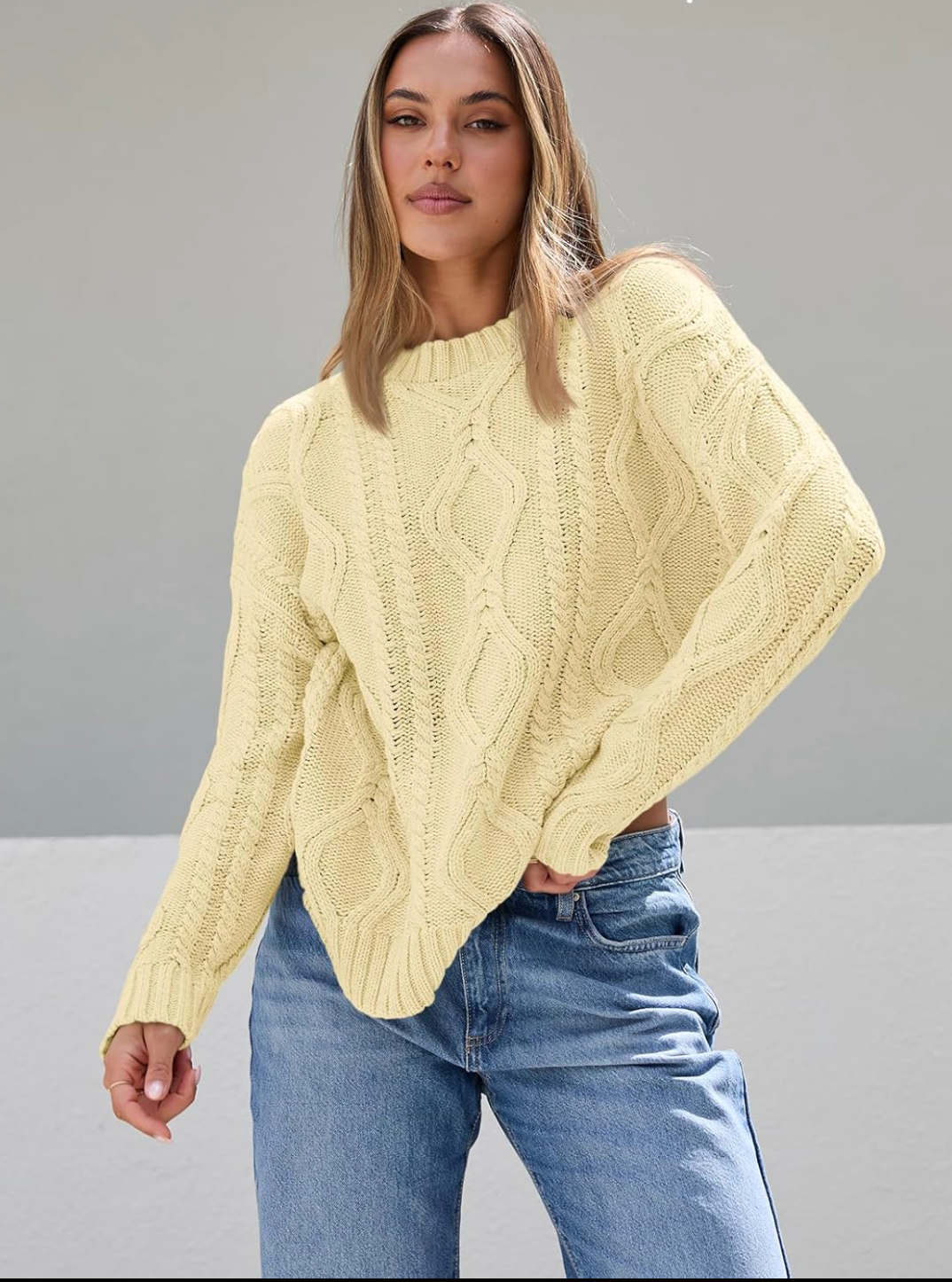 The Elara™ Cable Knit Sweater