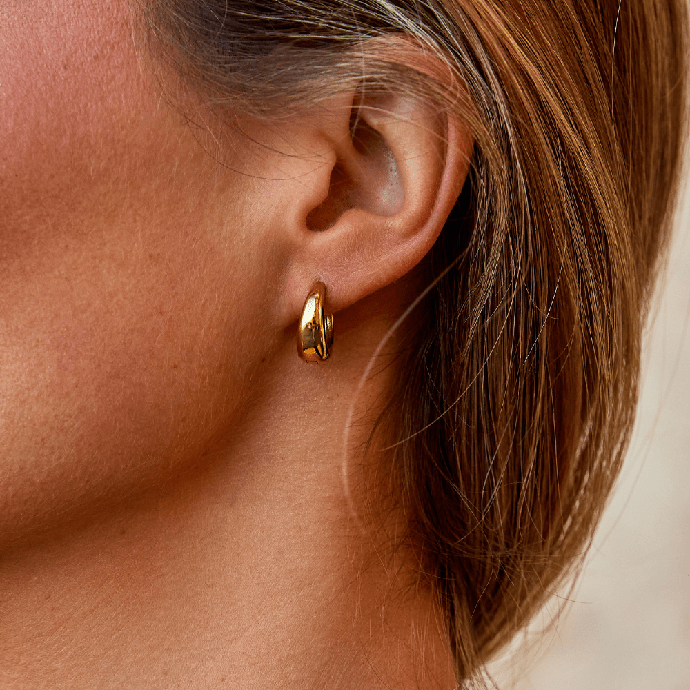 Audrey Gold Hoop Earrings