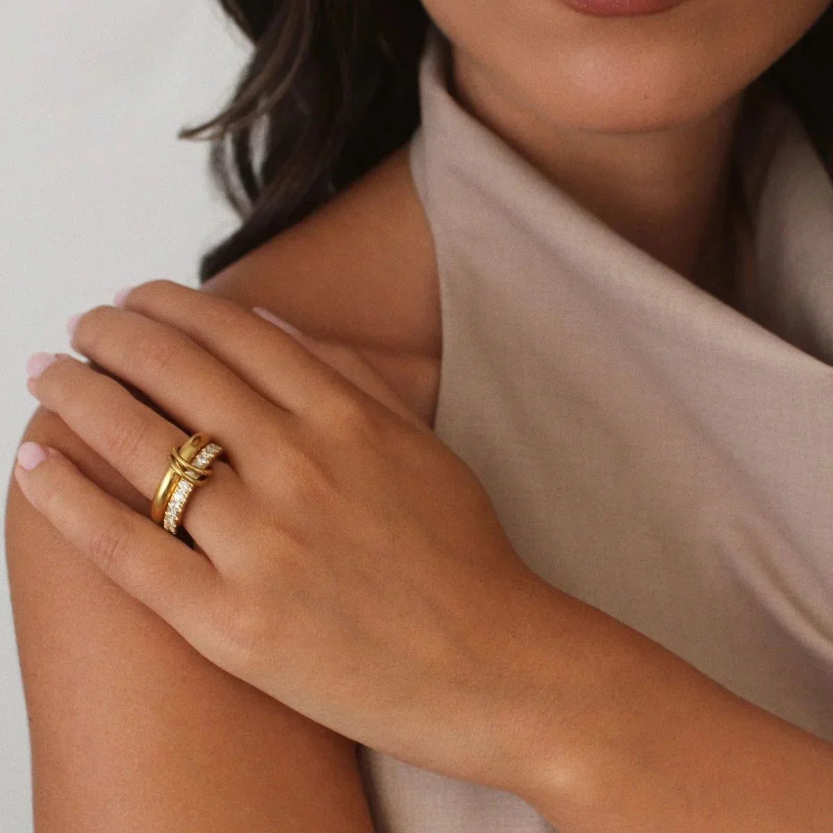 Alison Stacked Diamond Ring