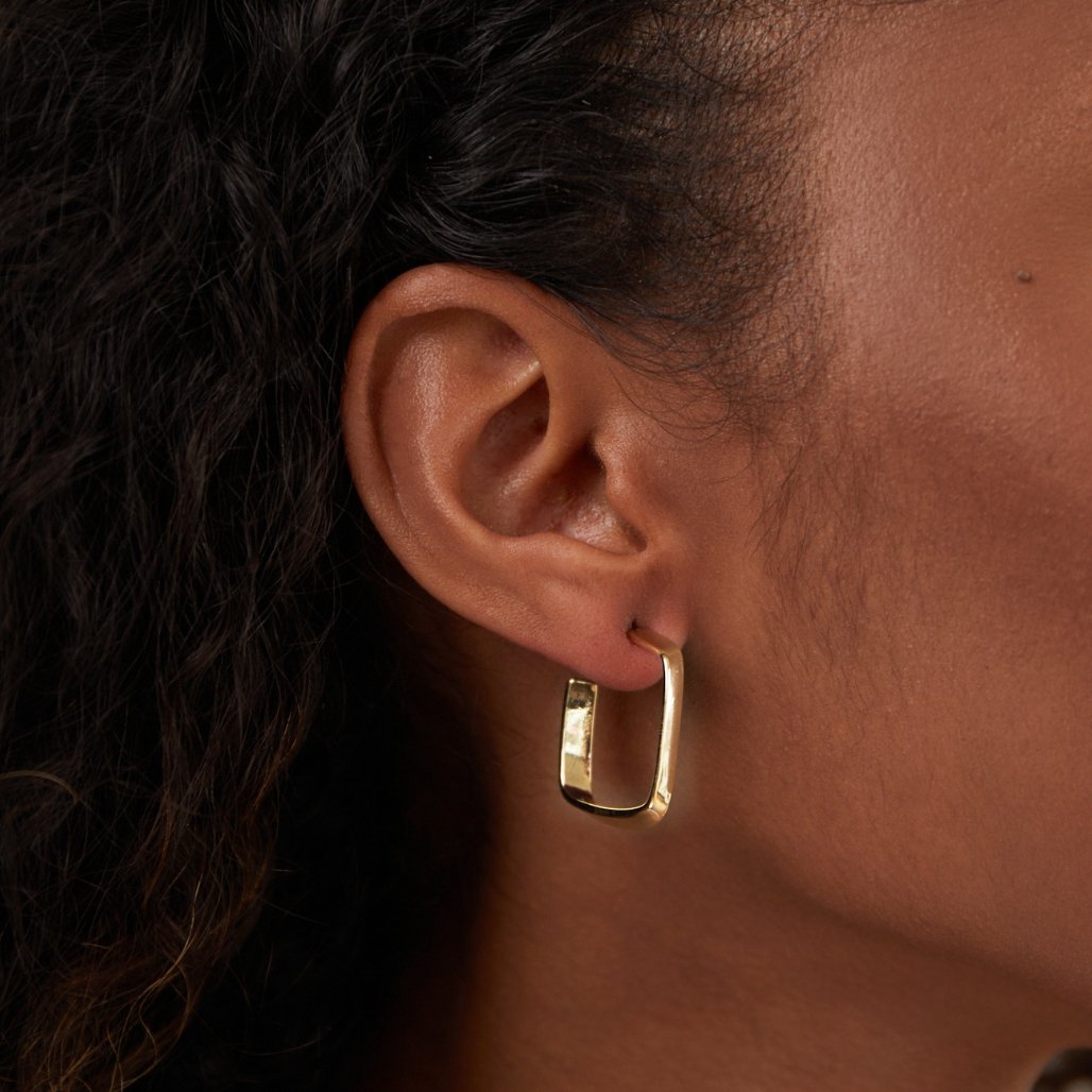 Mila Geometric Hoop Earrings