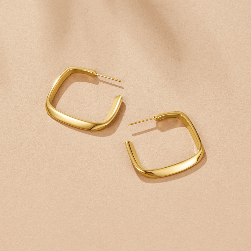 Mila Geometric Hoop Earrings