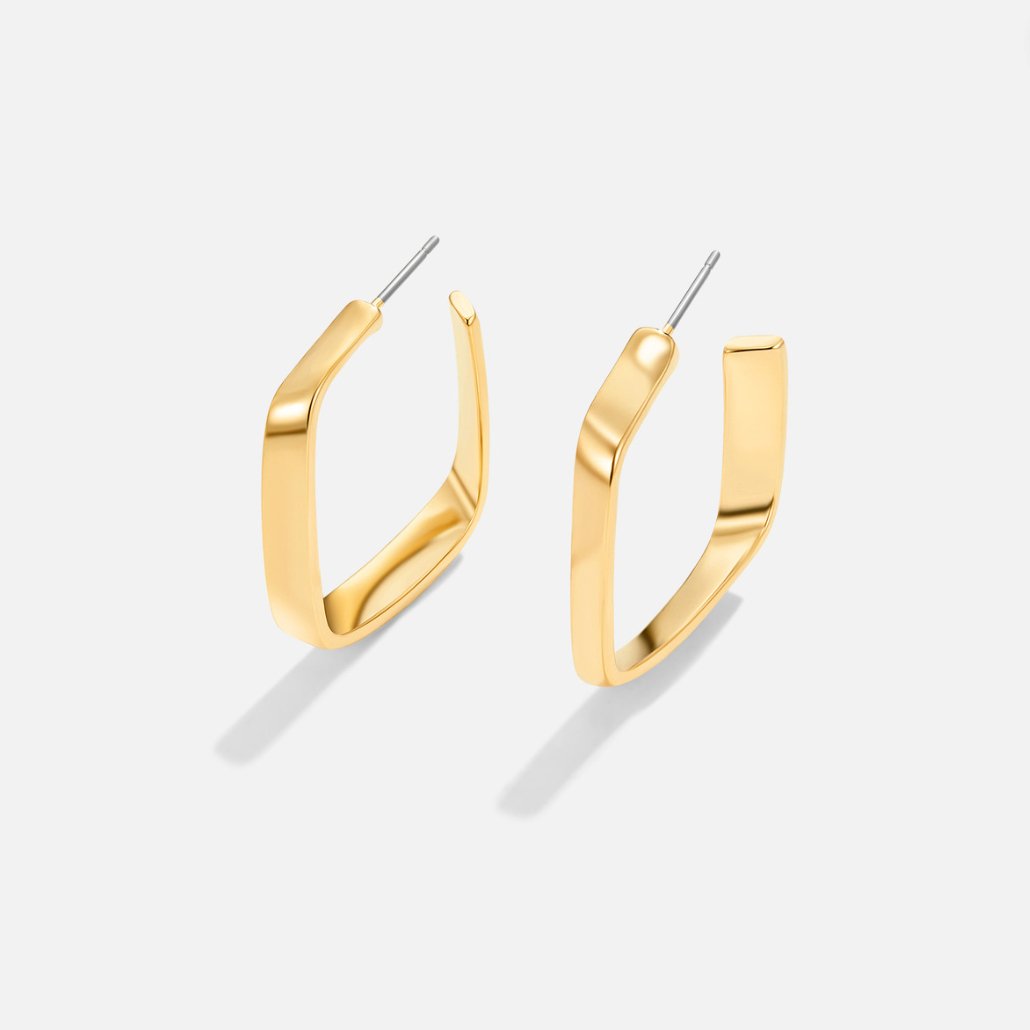 Mila Geometric Hoop Earrings