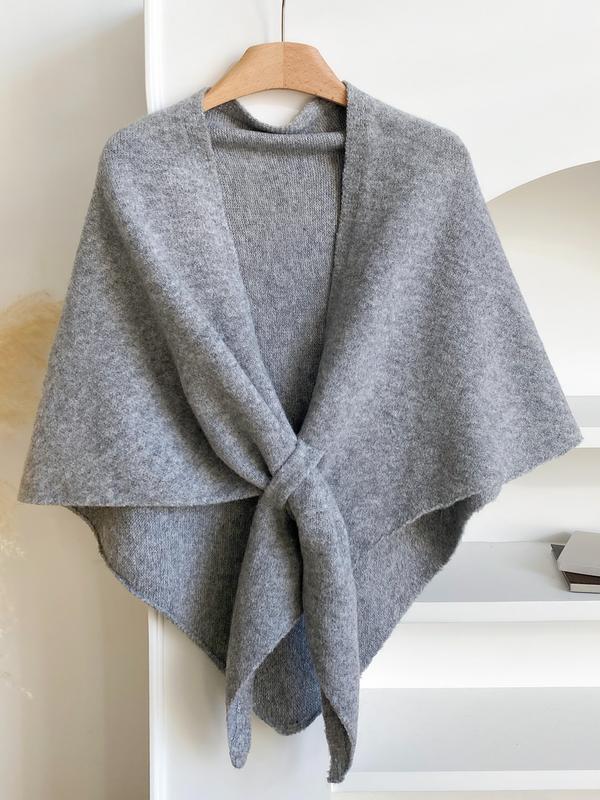 Soft Knit Tie Shawl