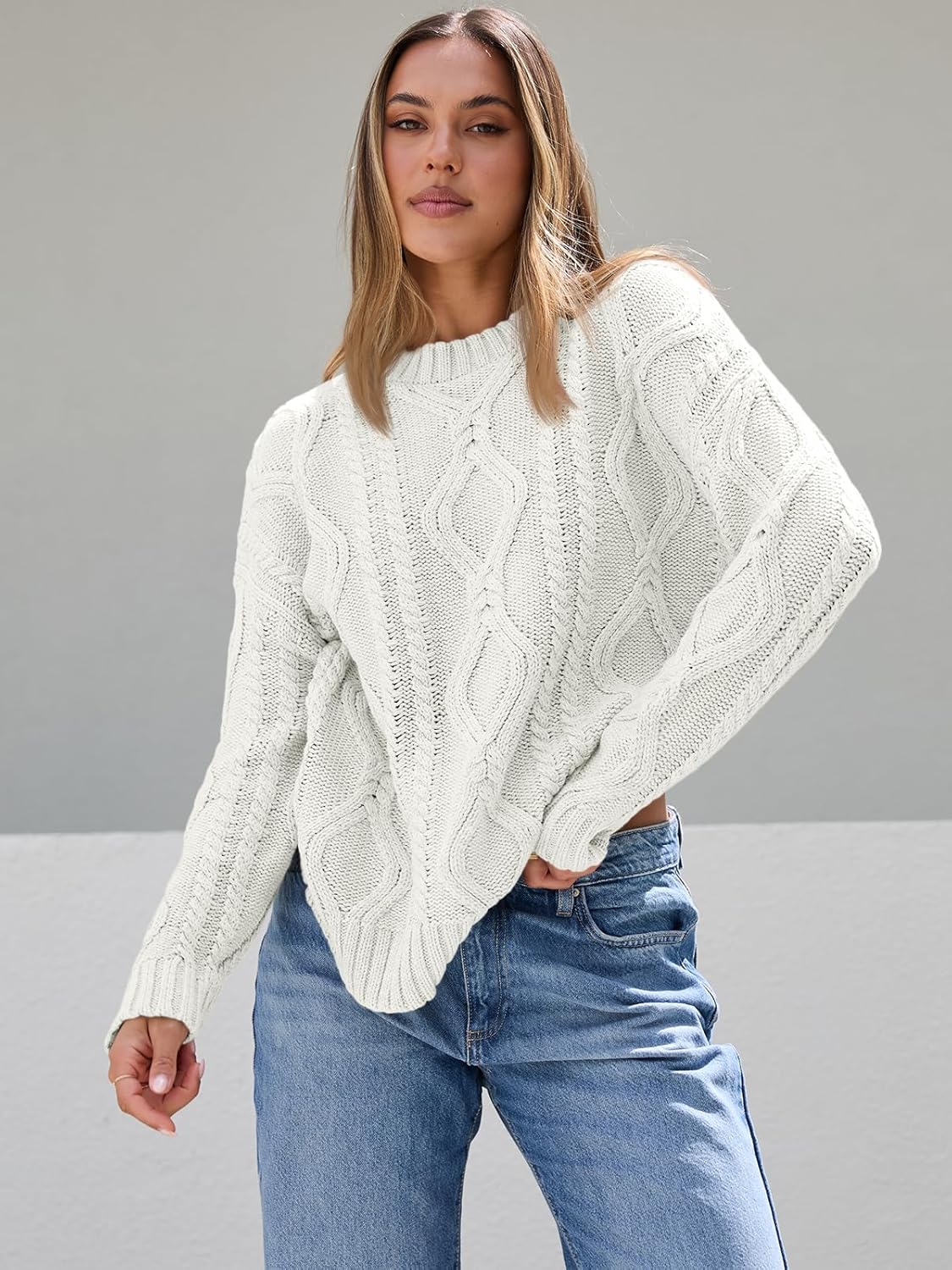 The Elara™ Cable Knit Sweater