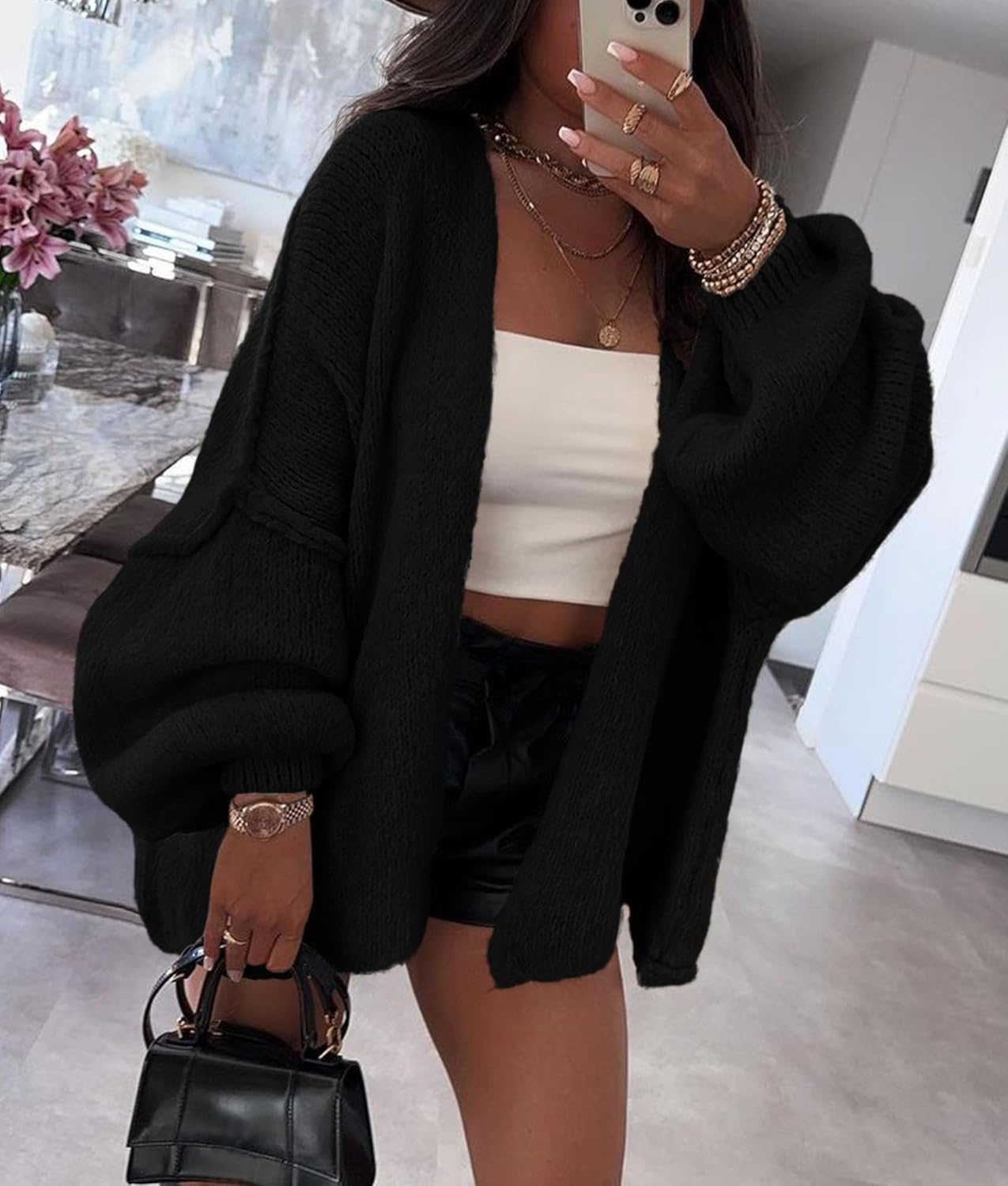Oversized Knit Cardigan