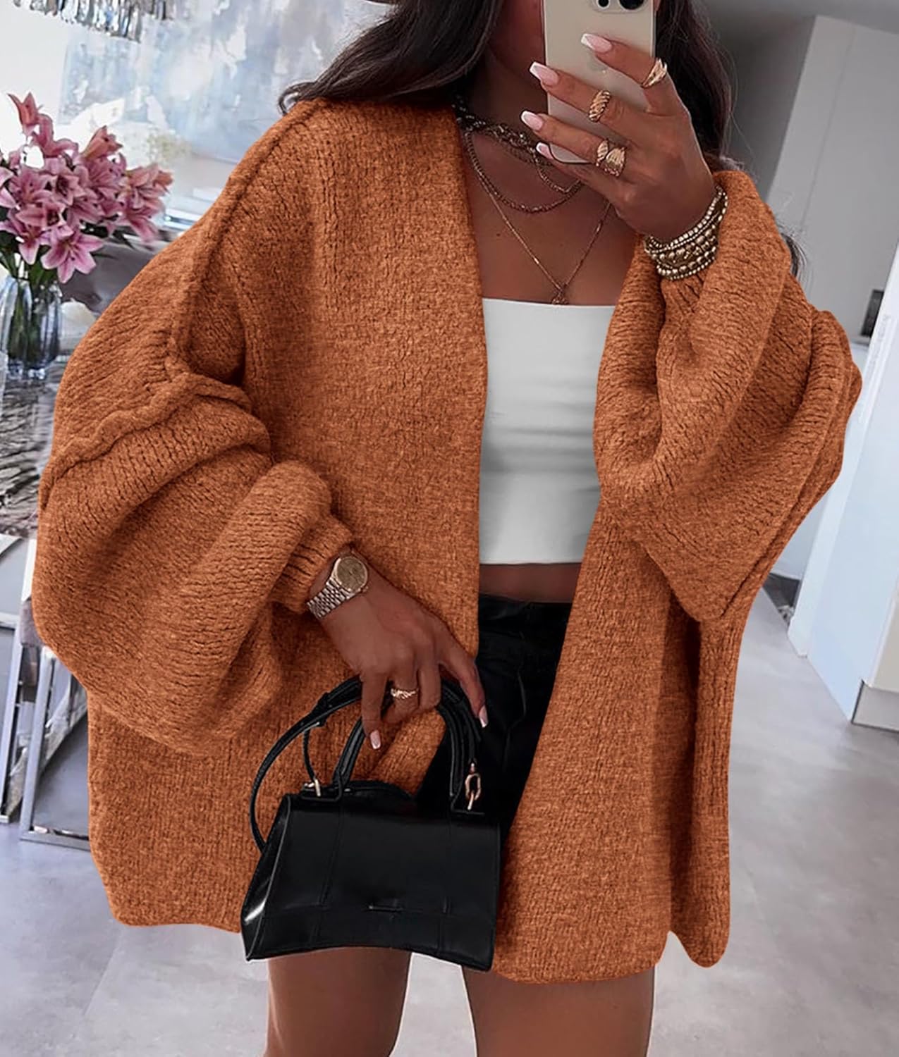 Oversized Knit Cardigan