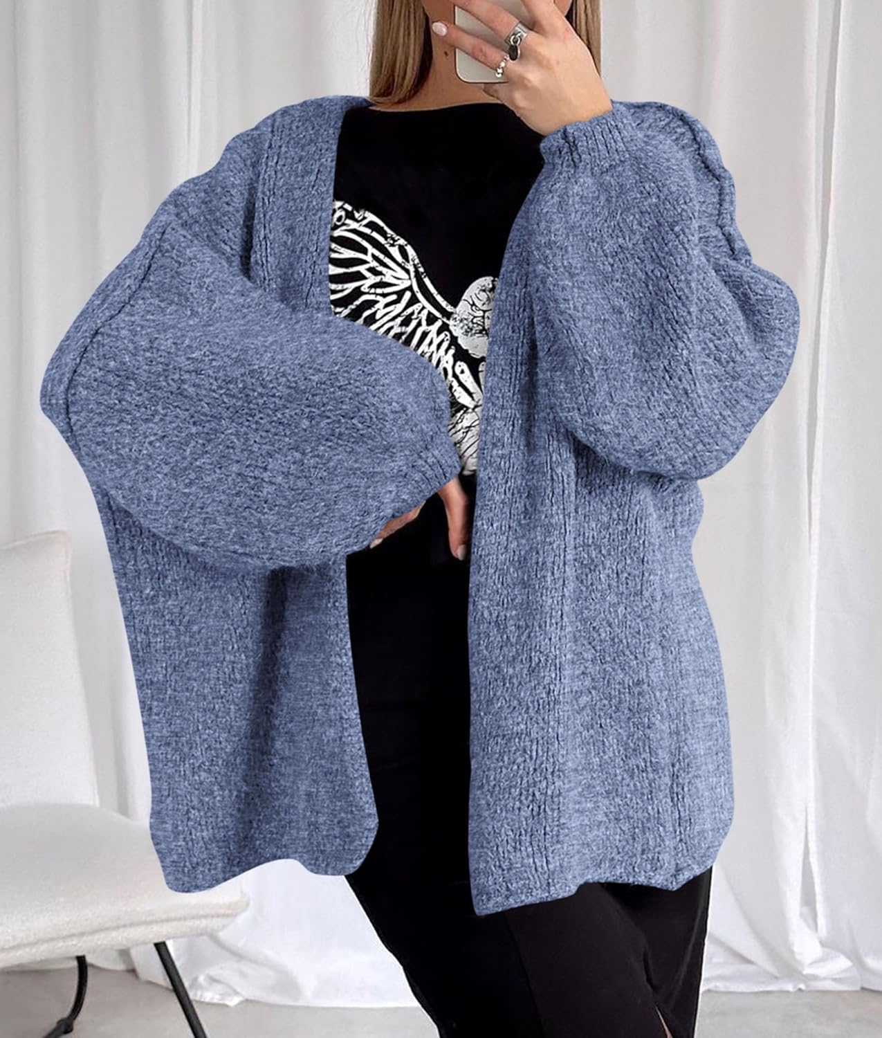 Oversized Knit Cardigan
