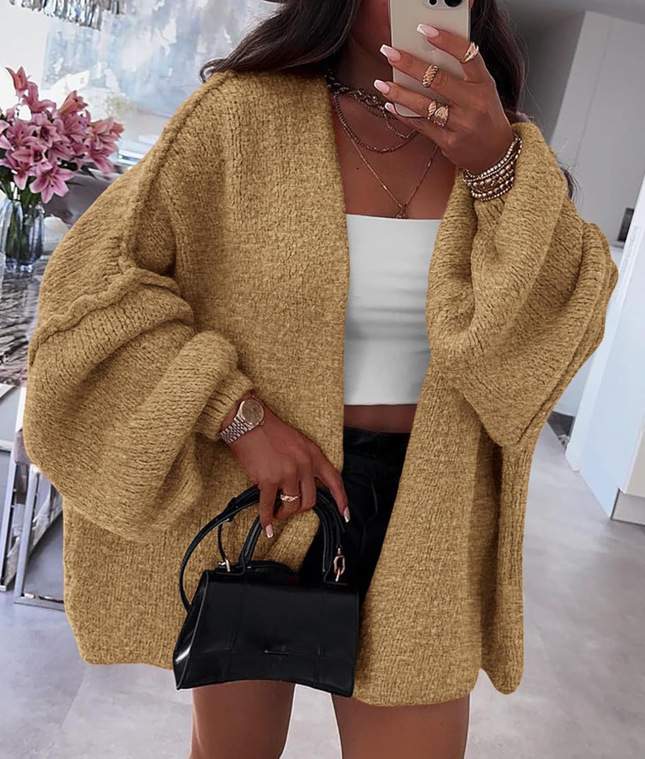 Oversized Knit Cardigan