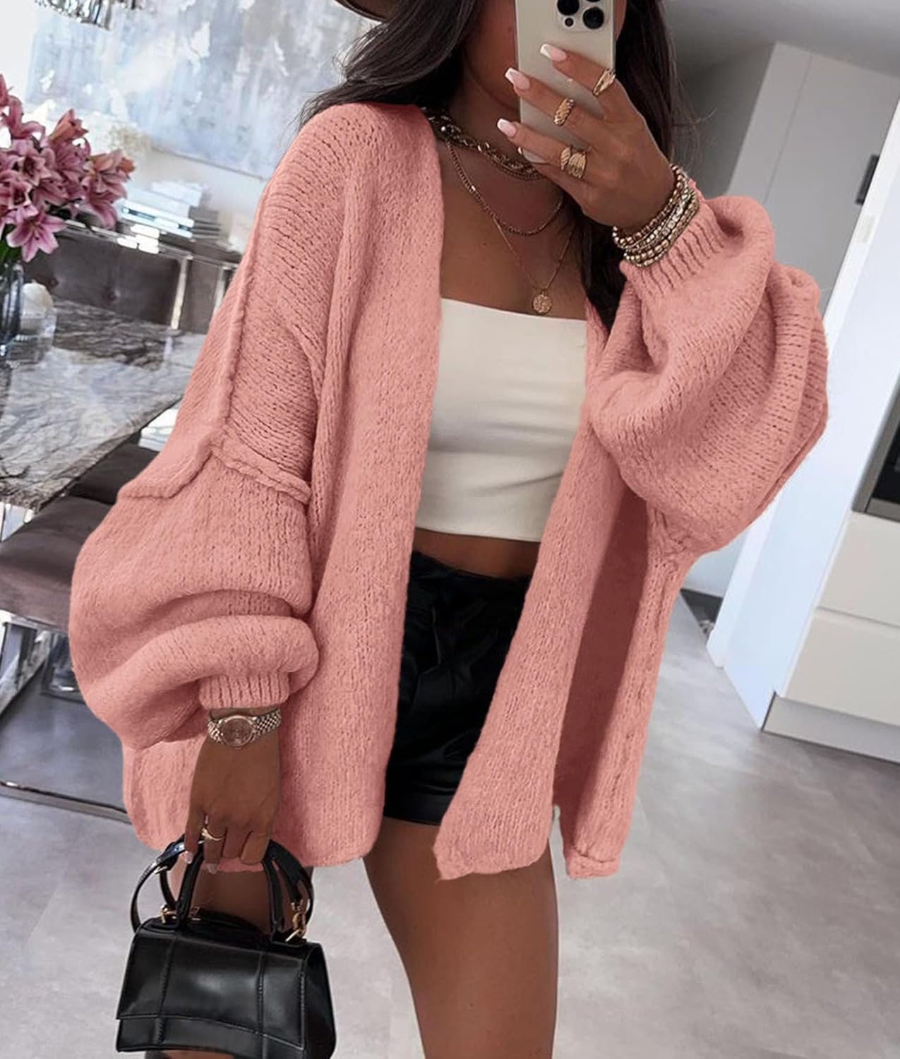 Oversized Knit Cardigan