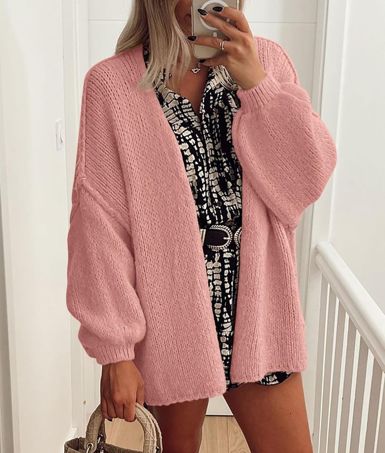 Oversized Knit Cardigan