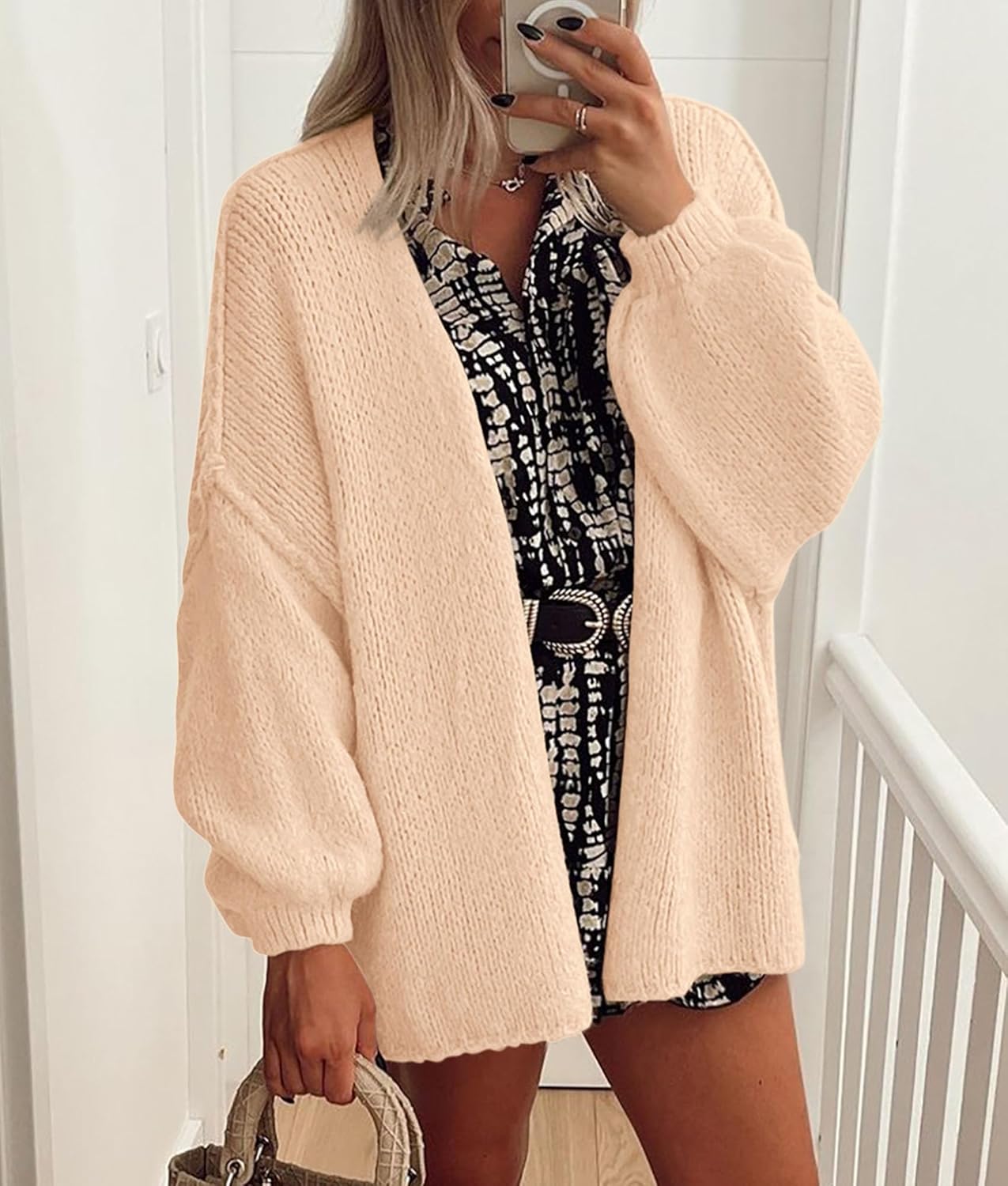 Oversized Knit Cardigan