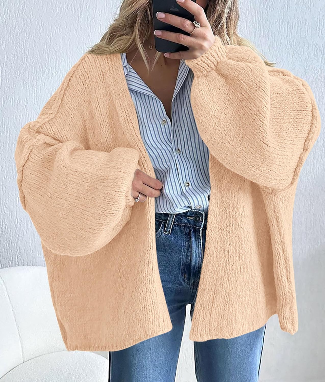 Oversized Knit Cardigan