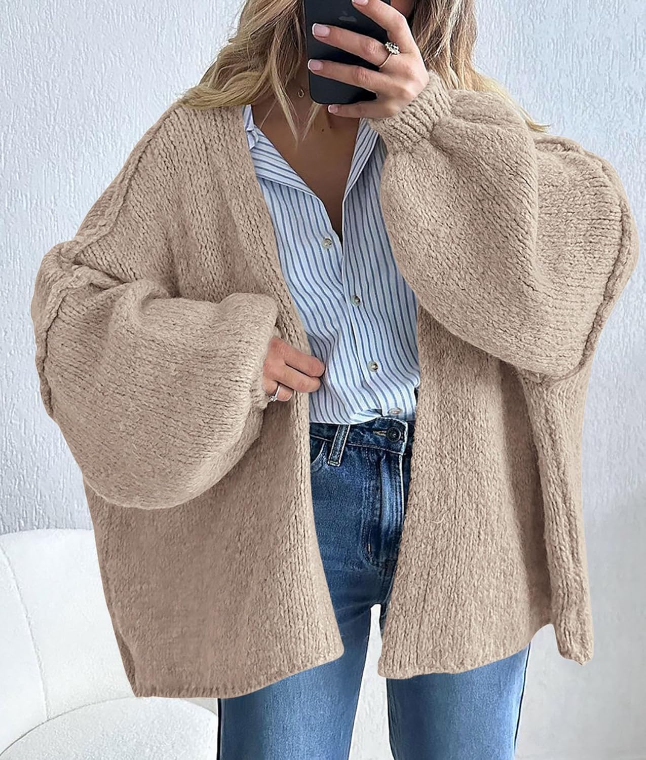 Oversized Knit Cardigan