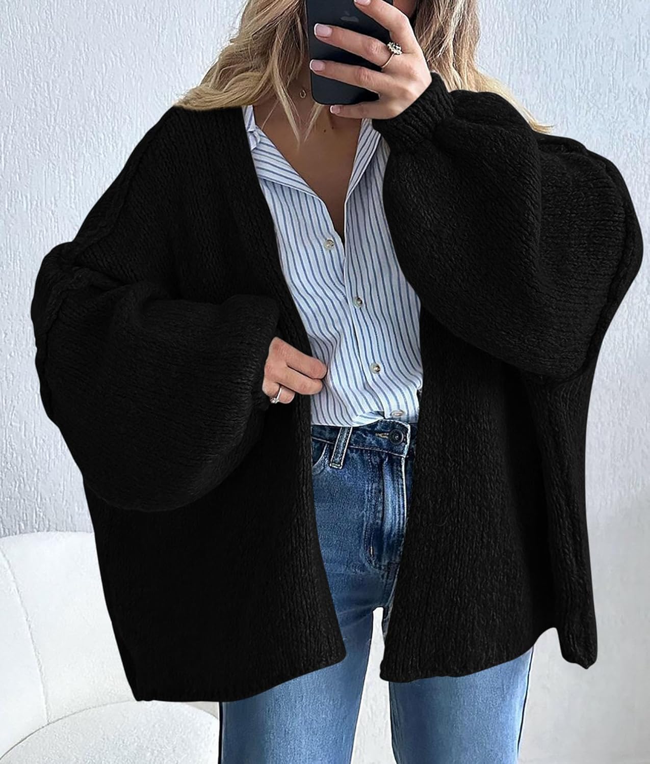 Oversized Knit Cardigan