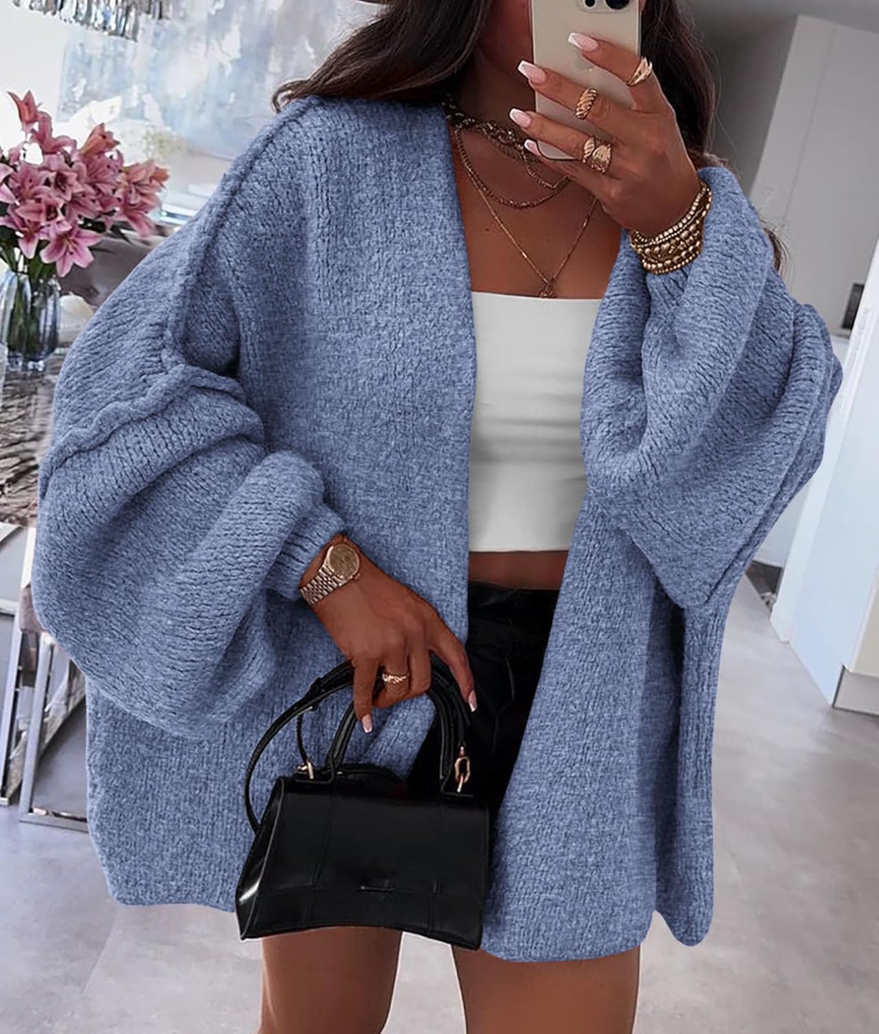 Oversized Knit Cardigan