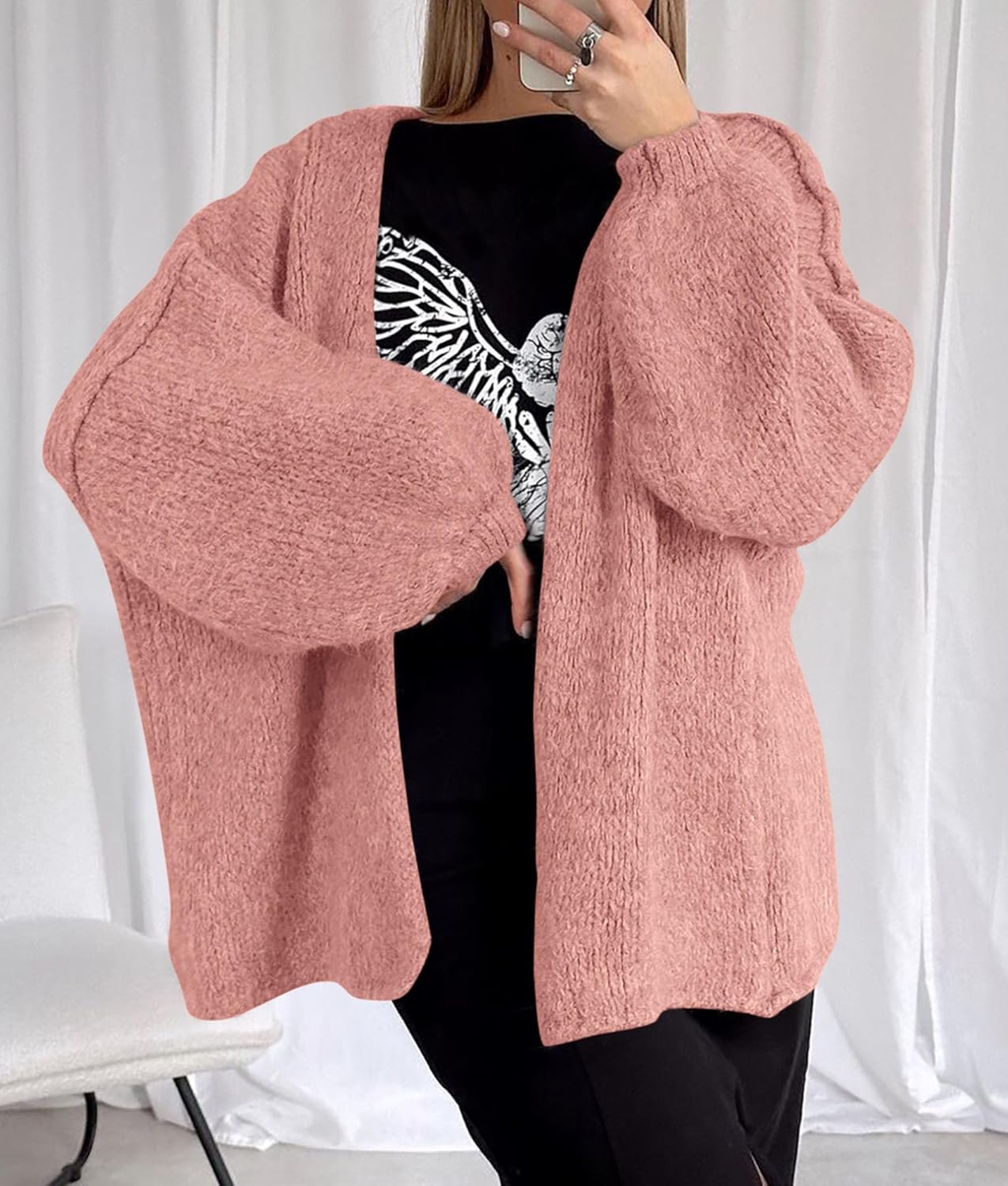 Oversized Knit Cardigan
