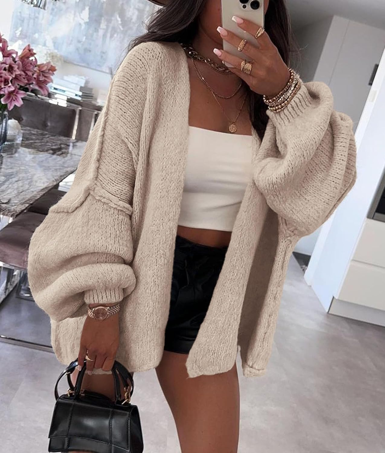 Oversized Knit Cardigan