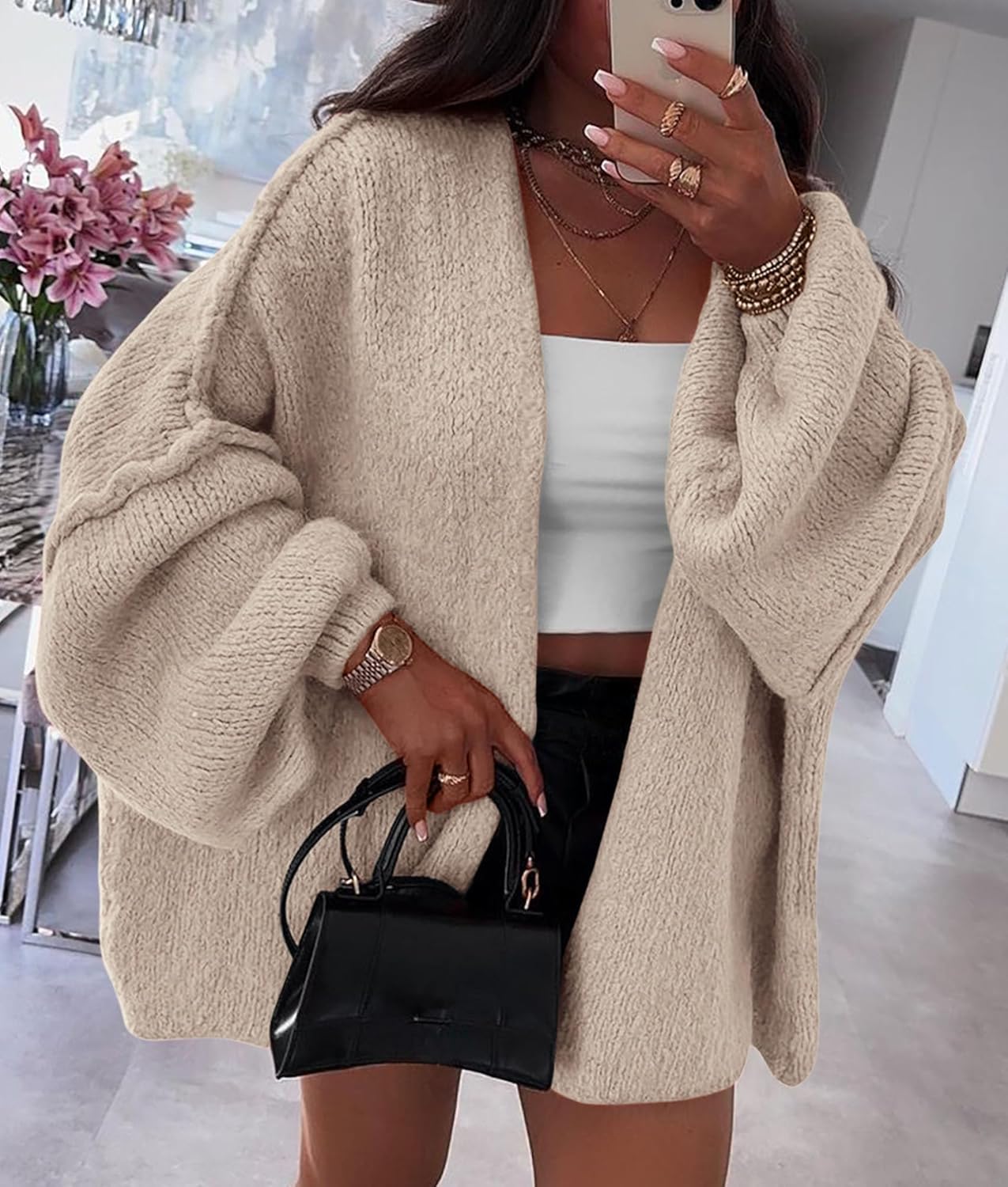 Oversized Knit Cardigan