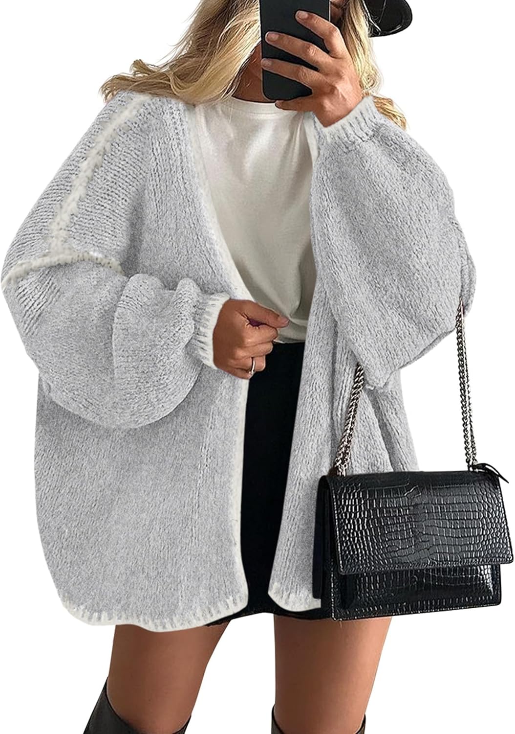 Oversized Knit Cardigan