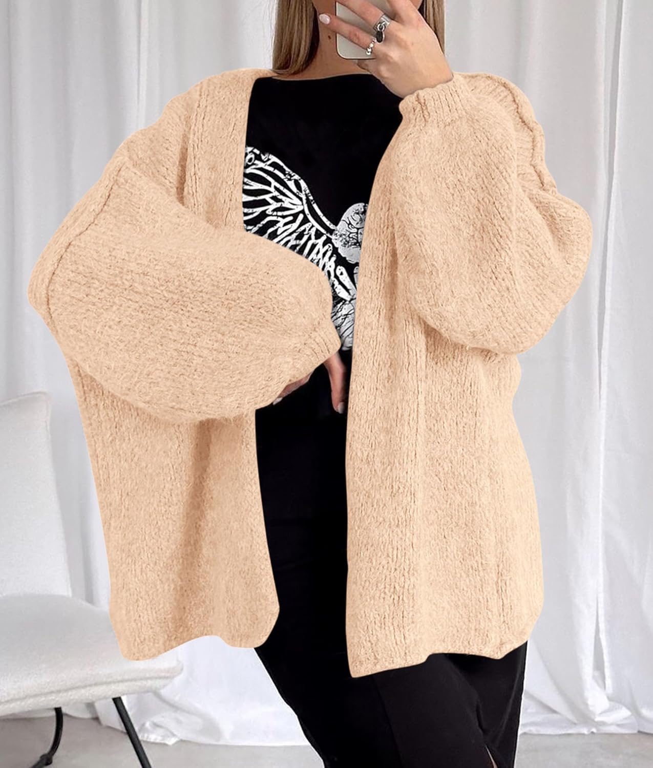 Oversized Knit Cardigan