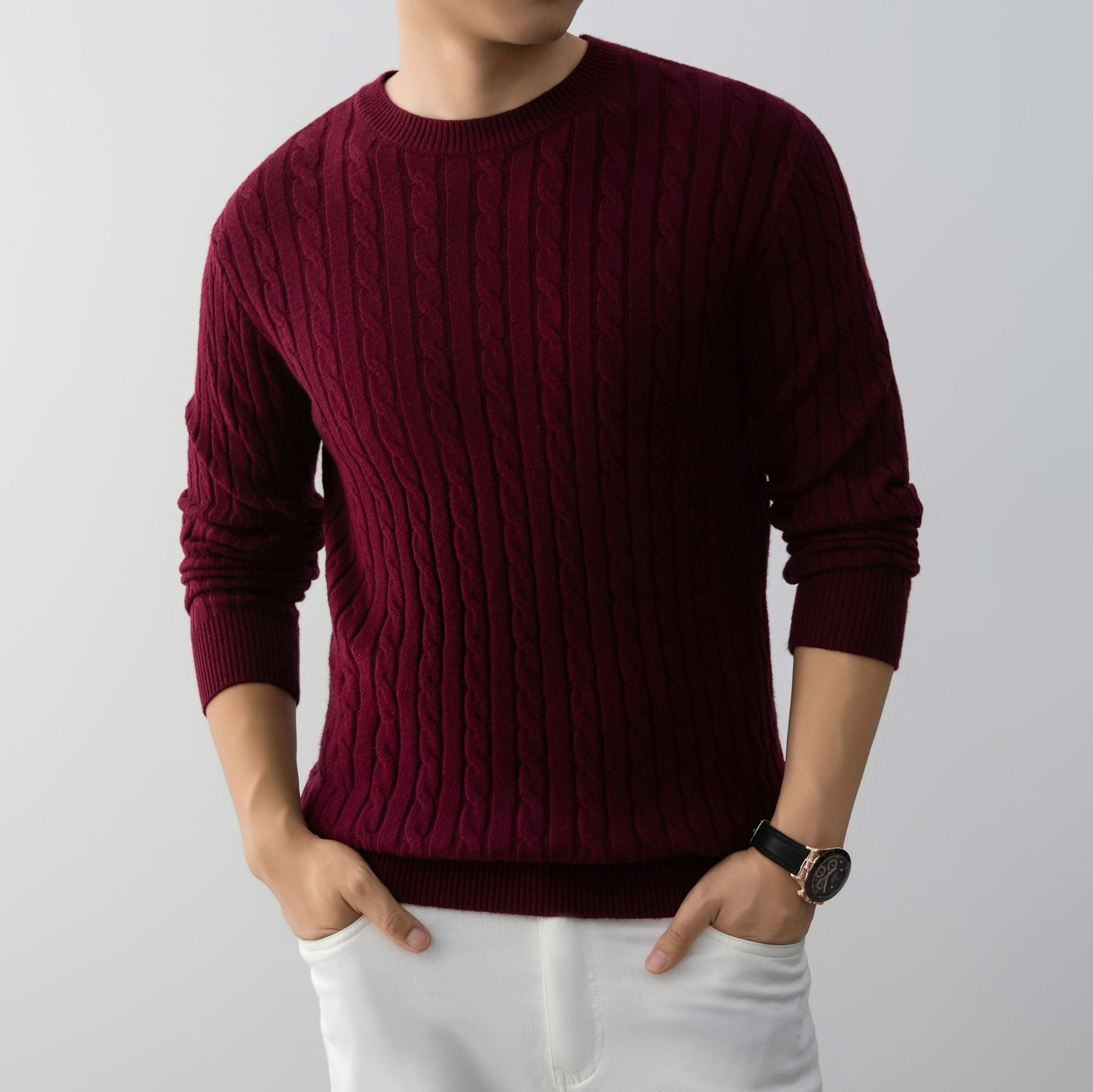 ST. MORITZ Cable Sweater
