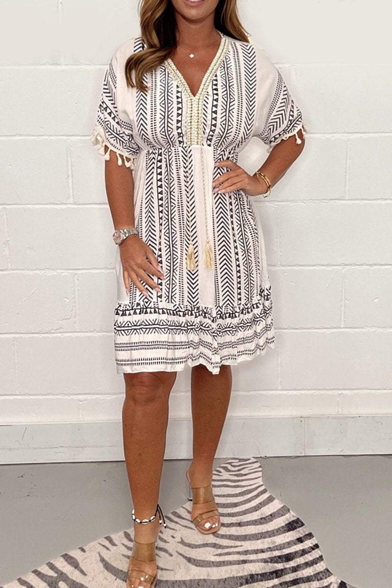 Boho Tassel Summer Dress